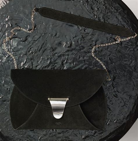 celine suede chain bag